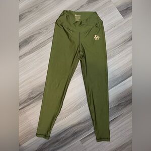 Strike Athletic Wear Green Womens Stretch Performance Ankle Length Leggings Sz M